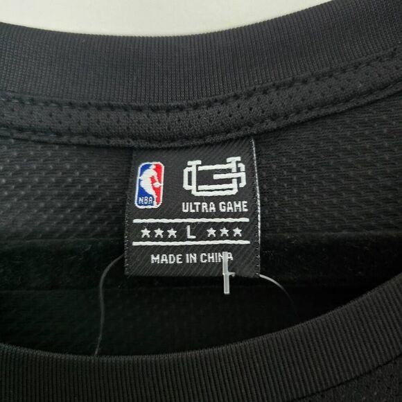 Lakers NBA Mesh Womens Large Black Basketball Mesh Jersey Los Angeles Short Slee - Picture 4 of 8